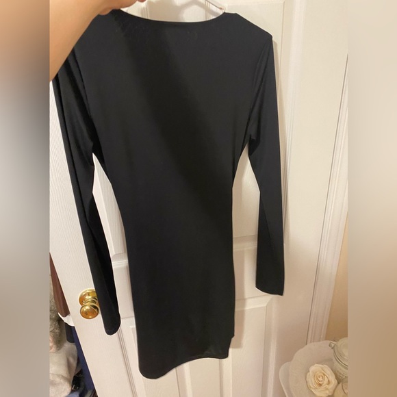 Revamped long sleeve black dress (never been worn) - Picture 2 of 2